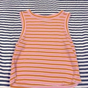 Wild fable orange and pink semi cropped tank